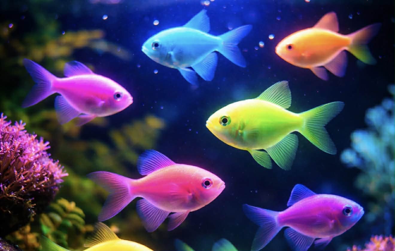 Gymnocorymbus ternetzi var. Neon Color - Neon Color Tetra